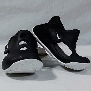 Nike Kawa Baby/Toddler Slides-Sandals-Black/White-Size 5-New in Box with Tags